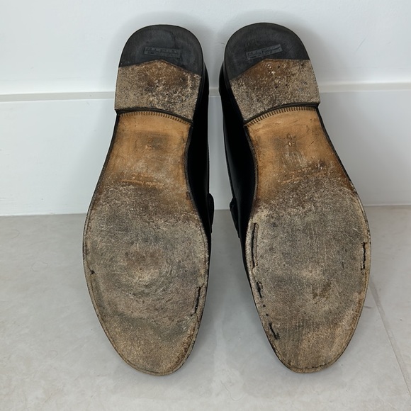 Salvatore Ferragamo Gancini-Bit Leather Loafers Black Men’s 8.5 - Picture 5 of 7